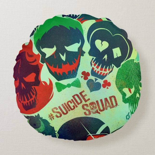 Suicide Squad | Group Toss Round Pillow (Front)