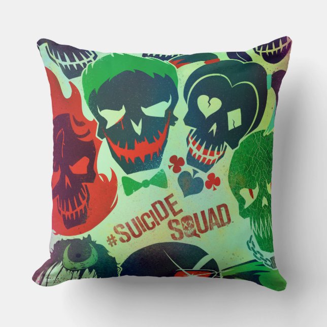 Suicide Squad | Group Toss Throw Pillow (Front)