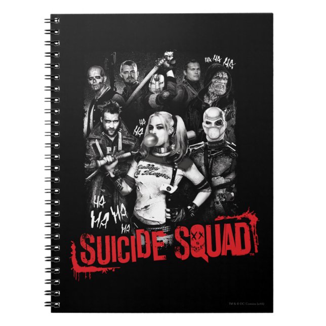 Suicide Squad | Grunge Group Photo Notebook (Front)