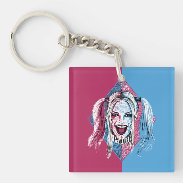 Suicide Squad | Harley Laugh Keychain (Front)