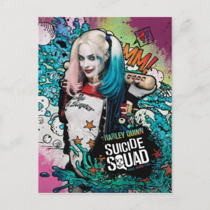 Suicide Squad   Harley Quinn Character Graffiti Postcard