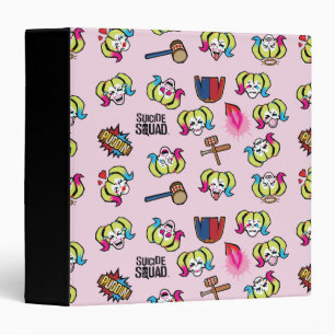 Suicide Squad   Harley Quinn Emoji Pattern Binder