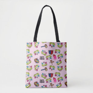 Suicide Squad   Harley Quinn Emoji Pattern Tote Bag