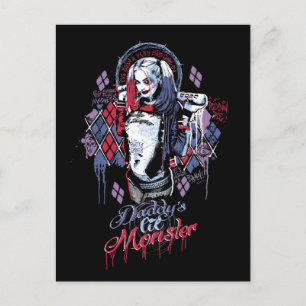 Suicide Squad   Harley Quinn Inked Graffiti Postcard