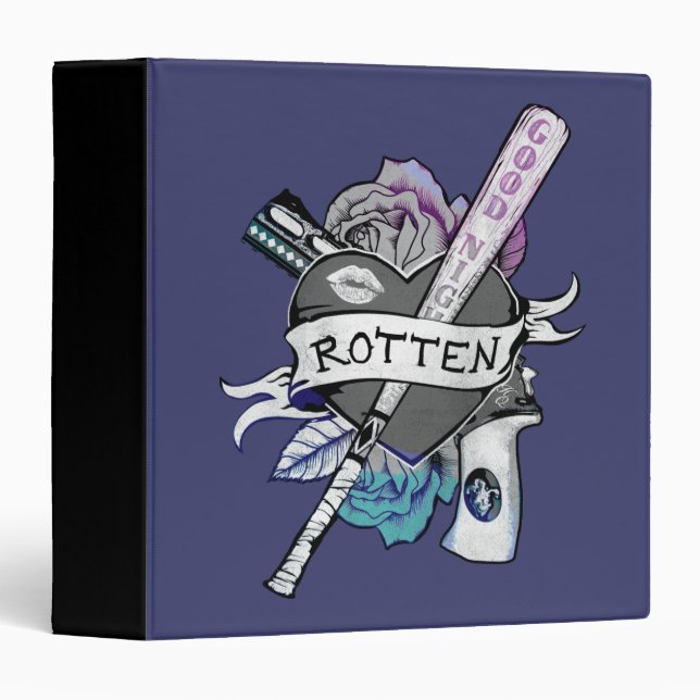 Suicide Squad | Harley Quinn "Rotten" Tattoo Art Binder (Front/Spine)