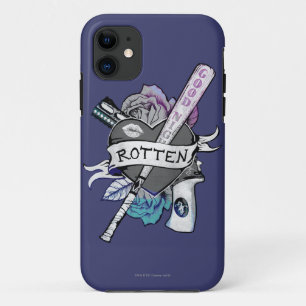 Suicide Squad   Harley Quinn "Rotten" Tattoo Art iPhone 11 Case