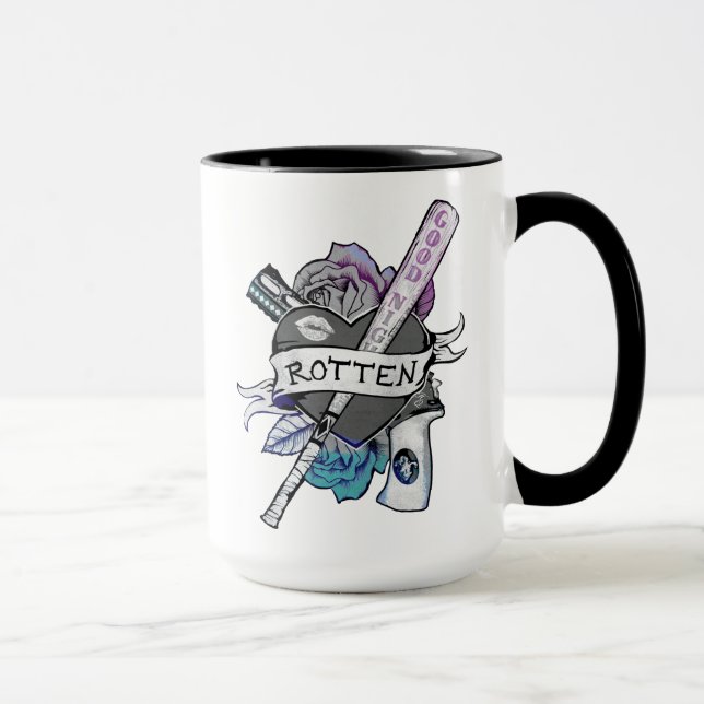 Suicide Squad | Harley Quinn "Rotten" Tattoo Art Mug (Right)