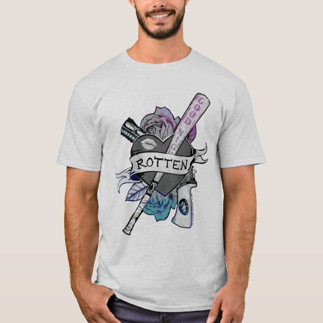 Suicide Squad | Harley Quinn "Rotten" Tattoo Art T-Shirt (Front)