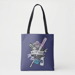 Suicide Squad   Harley Quinn "Rotten" Tattoo Art Tote Bag