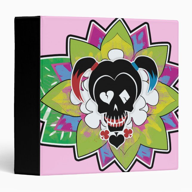 Suicide Squad | Harley Quinn Skull Tattoo Art Binder (Front/Spine)
