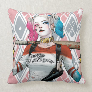 Suicide Squad Harley Quinn Throw Pillow