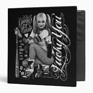 Suicide Squad Harley Quinn Typography Photo Binder