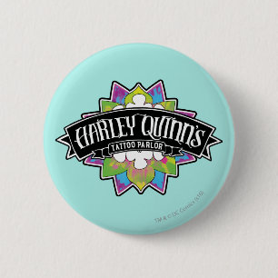 Suicide Squad Harley Quinn's Tattoo Parlour 2 Inch Round Button