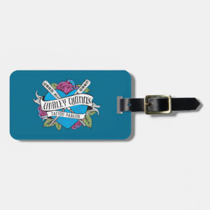 Suicide Squad   Harley Quinn's Tattoo Parlour Hear Luggage Tag