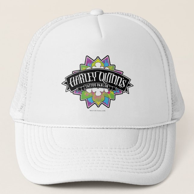 Suicide Squad | Harley Quinn's Tattoo Parlour Trucker Hat (Front)