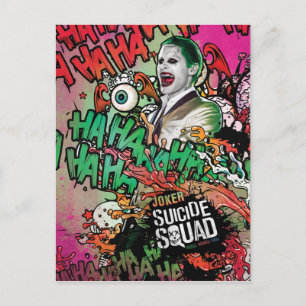 Suicide Squad   Joker Character Graffiti Postcard