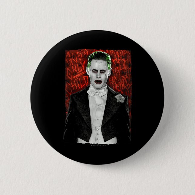 Suicide Squad Joker Dressed To Kill  2 Inch Round Button (Front)
