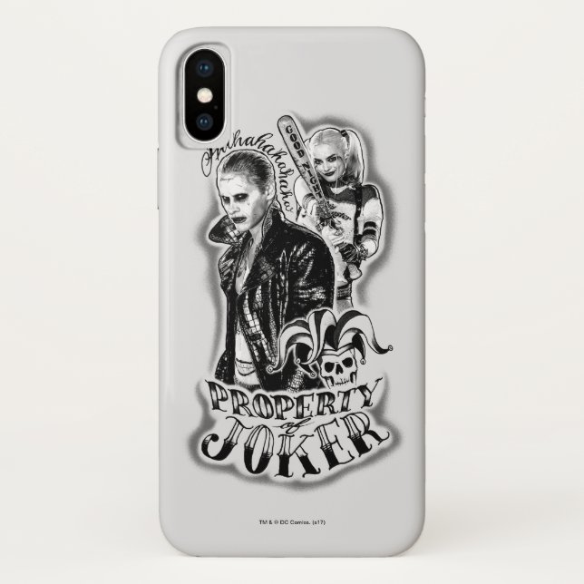 Suicide Squad | Joker & Harley Airbrush Tattoo Case-Mate iPhone Case (Back)