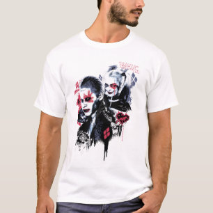 Suicide Squad   Joker & Harley Painted Graffiti T-Shirt