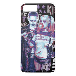 Suicide Squad Joker & Harley Typography Photo iPhone 8 Plus/7 Plus Case