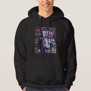 Suicide Squad   Joker & Harley Typography Photo Hoodie