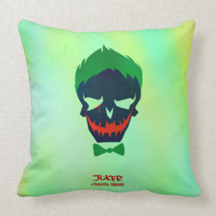Suicide Squad   Joker Head Icon Throw Pillow