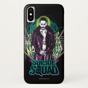 Suicide Squad   Joker Retro Rock Graphic iPhone X Case