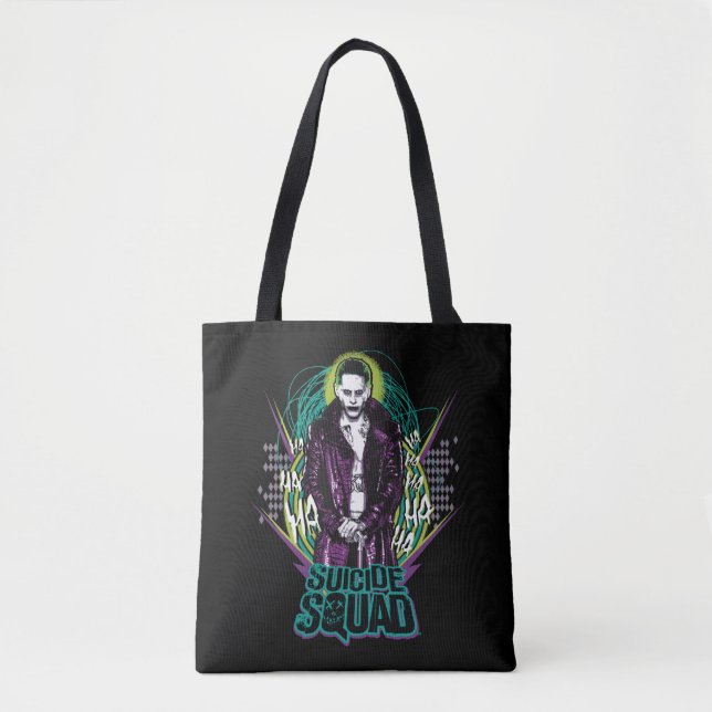 Suicide Squad | Joker Retro Rock Graphic Tote Bag (Front)