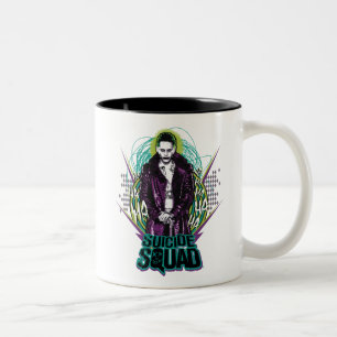 Suicide Squad Joker Retro Rock Graphic Two-Tone Coffee Mug
