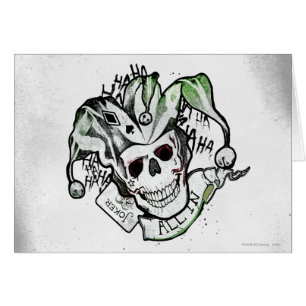 Suicide Squad Joker Skull "All In" Tattoo Art