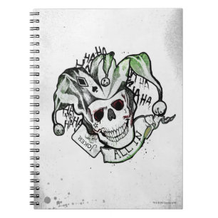 Suicide Squad   Joker Skull "All In" Tattoo Art Notebook