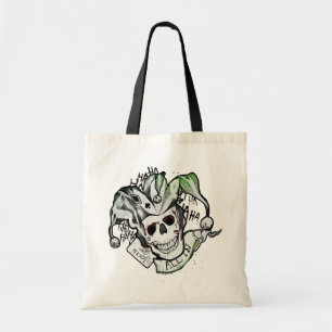 Suicide Squad Joker Skull "All In" Tattoo Art Tote Bag