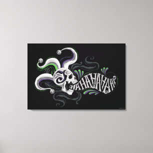 Suicide Squad Joker Skull - Haha Canvas Print