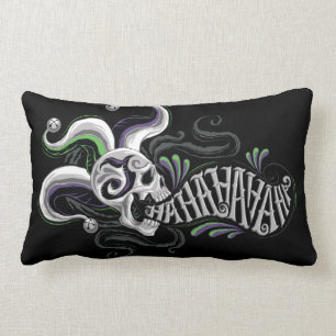 Suicide Squad   Joker Skull - Haha Lumbar Pillow