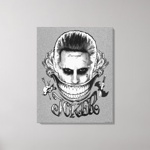 Suicide Squad Joker Smile Canvas Print