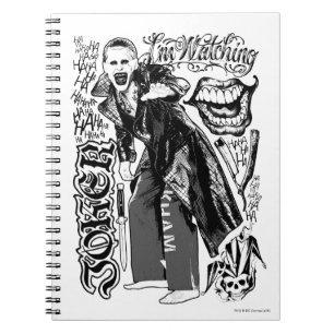Suicide Squad Joker Typography Photo Notebook