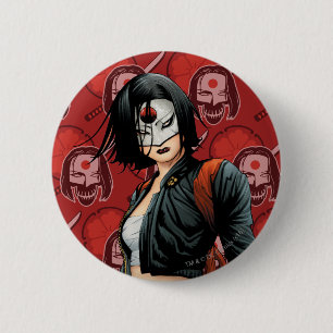 Suicide Squad Katana Comic Book Art 2 Inch Round Button