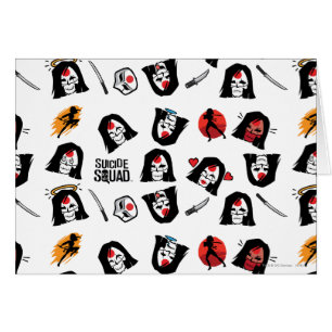 Suicide Squad Katana Emoji Pattern
