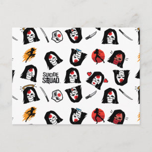 Suicide Squad   Katana Emoji Pattern Postcard