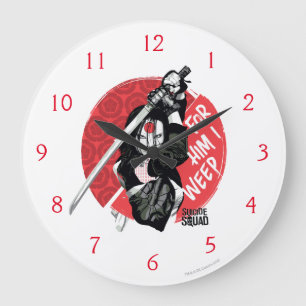 Suicide Squad   Katana "For Him I Weep" Large Clock