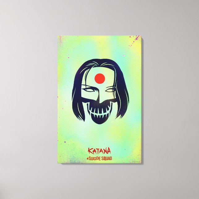 Suicide Squad | Katana Head Icon Canvas Print (Front)