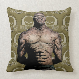 Suicide Squad   Killer Croc Comic Book Art Throw Pillow
