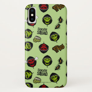 Suicide Squad   Killer Croc Emoji Pattern iPhone X Case