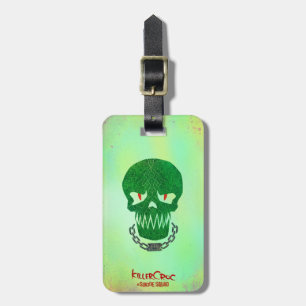 Suicide Squad   Killer Croc Head Icon Luggage Tag
