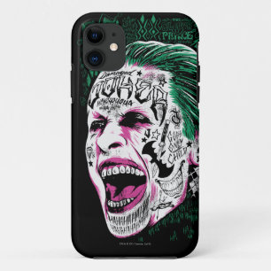 Suicide Squad   Laughing Joker Head Sketch iPhone 11 Case