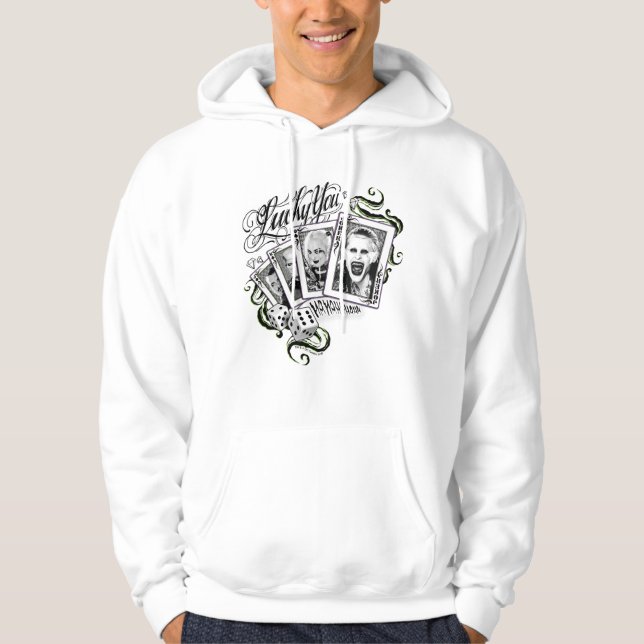 Suicide Squad | "Lucky You" Playing Cards Hoodie (Front)