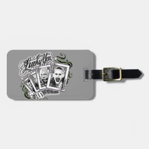 Suicide Squad   "Lucky You" Playing Cards Luggage Tag