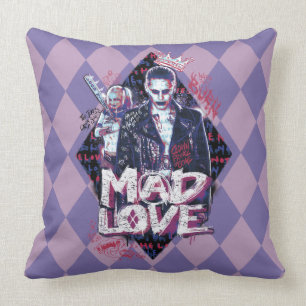Suicide Squad Mad Love Throw Pillow