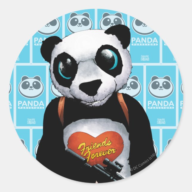 Suicide Squad | Panda Classic Round Sticker (Front)