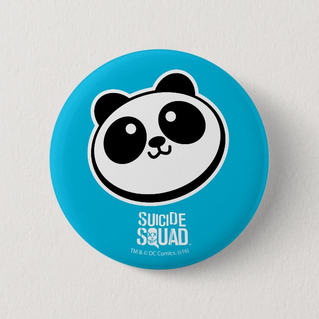 Suicide Squad | Panda Purveyors Logo 2 Inch Round Button (Front)